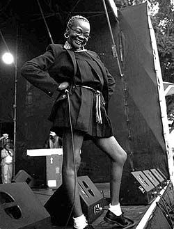 Brenda performing at the People's Celebration, Opening of Parliment. &copy Eugene Arries