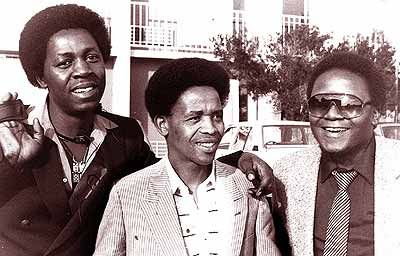 The Soul Brothers (l-r) Moses Ngwenya, David Masondo and Zakes Mchunu. &copy Steve Gordon
